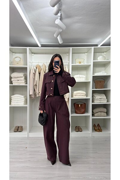 LUUNA STORE Noctra Denim Set - Mürdüm