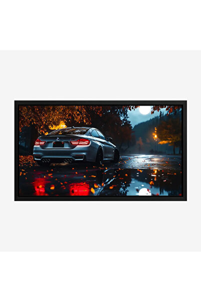 Tajridhome لوحة سيارات - سيارة رياضية - أضواء خافتة - درامي - لوحات فن عصري -...