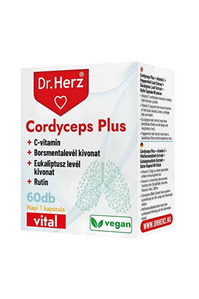 Dr Herz Capsule Cordyceps Plus+vitamina C 60 buc