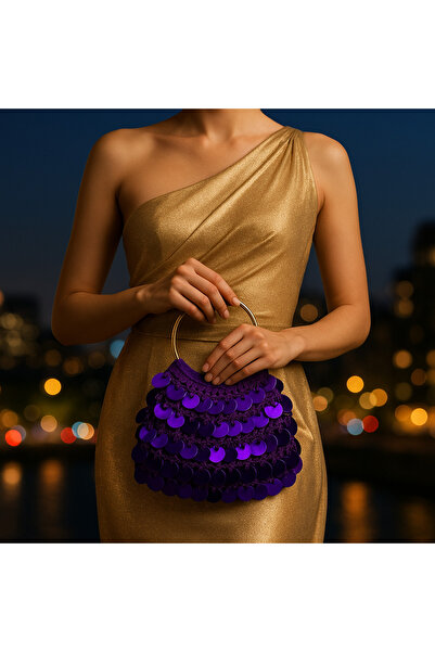 ByLily Evening Dress Bag, Sequined, Paillette, Many Colors, Stylish, Ideal fo...