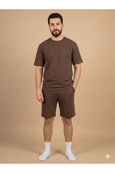 Ayans Pijama Stretch Fabric Combed Cotton Capri Pocketed Unisex Pajama Set