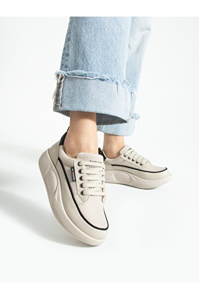 ALEMDAR AYAKKABI Lunia Cream Anorak Women's Sneakers