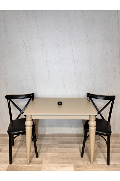 SÇ MASSAN 60 x 90 Mutfak Masası Kum Beji MDF Küçük Mutfak Masası Çalışma Masa...