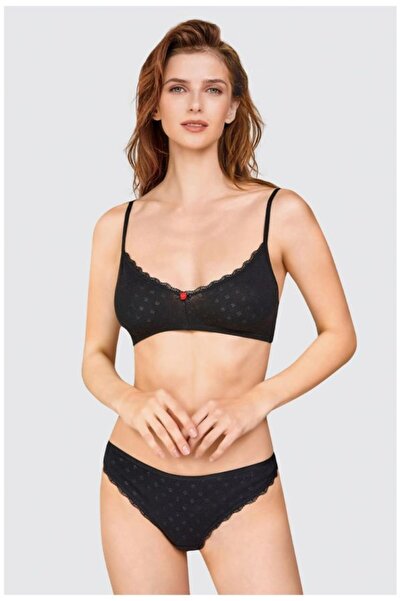 Berrak kit iç giyim 11805 4'lü Desenli Pamuk Penye Kadın Bikini Külot