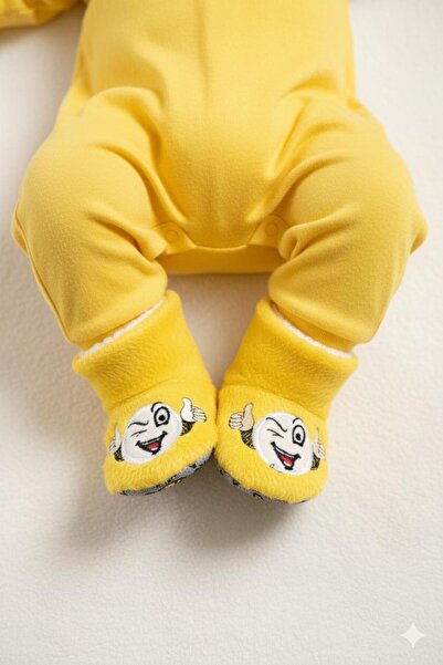 Numix Baby Kids شباشب للأطفال، أحذية منزلية للأطفال، نمط إيموجي، نعل غير قابل...