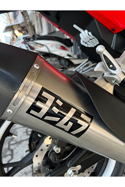 Mavera Stickers Yoshimura Siyah Egzoz Sticker 11x5cm Motor-Egzoz-Kask-Araba İ...