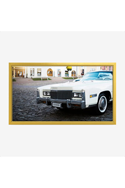 Tajridhome لوحة سيارات - سيارة كلاسيكية - خلفية حضرية - عصرية - لوحات فنية مو...