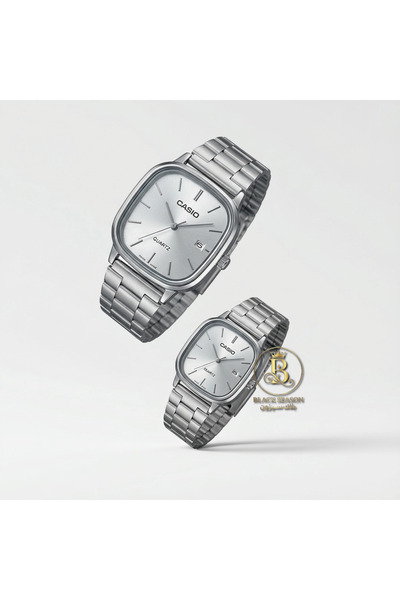 Casio Casio Silver Gray Watch Set | Women's + Men's Set