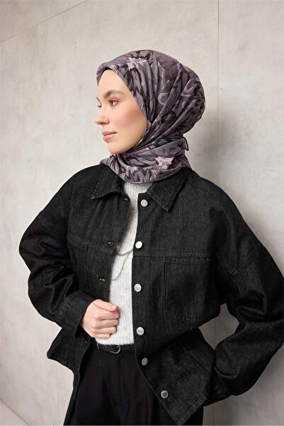 Silk Home وشاح قطني ناعم بنمط نباتي