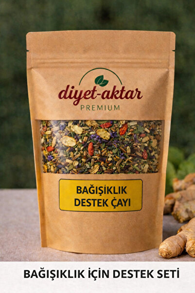 DiyetAktar Premıum Bağışıklık Destek Çayı 100gr – Bitkisel Çay Karışımı | %100 Doğal