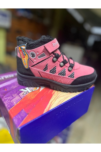 BOLİMEXKİDS Kürklü çocuk botu enjeksiyon taban soğuk geçirmez