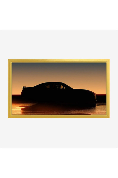 Tajridhome لوحة سيارات - سيارة رياضية - غروب الشمس - درامي - لوحات فن عصري - ...