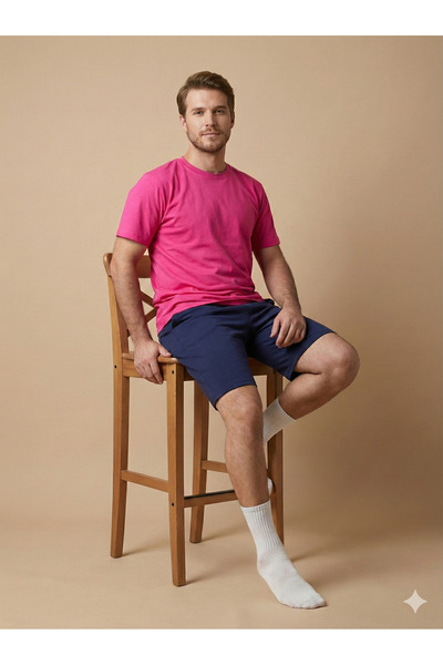 Ayans Pijama Stretch Fabric Combed Cotton Capri Pocketed Unisex Pajama Set