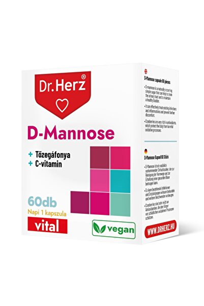 Dr Herz Capsule cu D-Mannose, extract de merisor si vitamina C 60 buc