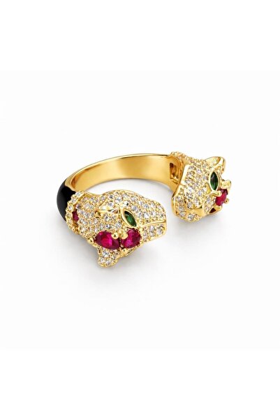 neslyaccessories Double Headed Gold Crt Ring