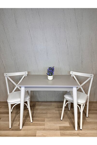 SÇ MASSAN 60 x 90 Mutfak Masası Gri MDF Küçük Mutfak Masası Çalışma Masası Ba...