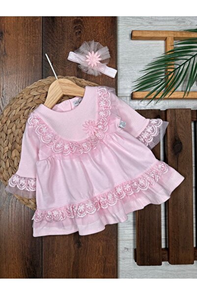 Kids Kingdom Cotton Lace Detailed Baby Girl Dress