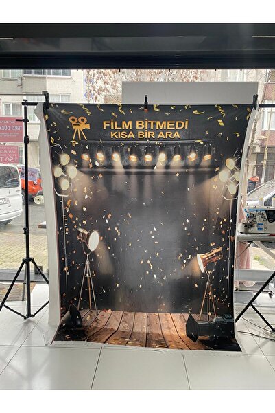PROMISEBACKDROP2 Kısa Bir Mola, Karne Panosu, Okul Etkinlik 200x200Cm Ek Diki...