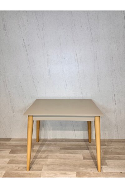 SÇ MASSAN 60 x 90 Mutfak Masası Kum Beji MDF Küçük Mutfak Masası Dafne Çalışm...