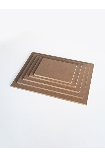 Ahşap Ham Mdf, Boyanabilir, 5 Boy, 10 mm Kalınlık, Düz Dikdörtgen Pano
