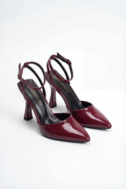 Les Chatelets L'Ancre Pointed Toe Ankle Strap Heeled Shoes