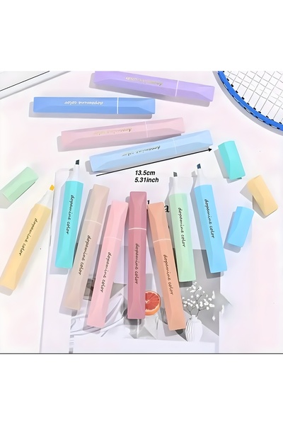Kapudan 6 Colors Quality Fine Tip Highlighter Pen Set