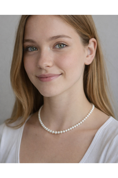 Bilenler Elegant Pearl Necklace 3 Pieces– Classic White Pearl Necklace with A...