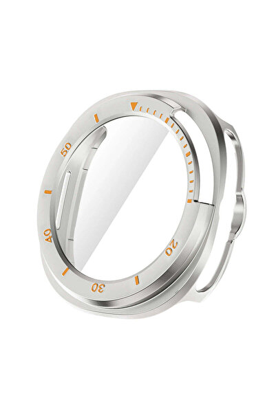 bbtech حافظة صلبة متوافقة مع ساعة سامسونج جالاكسي ووتش 8 كلاسيك مع حماية للشا...