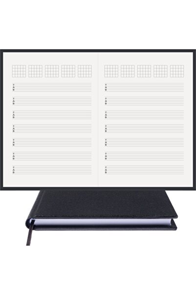 BİDEFTER Guitar Note Book Left Handed, with Tab Key + Tuned - 100% Handmade, ...