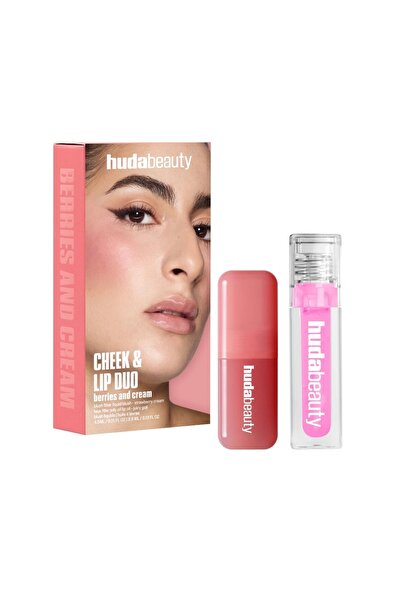Huda Beauty Huda Beauty Cheek and Lip Duo Set in Berry and Cream