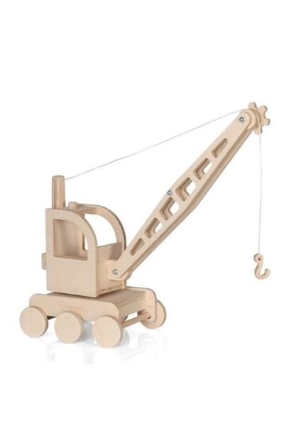 tiny wood Wooden Toy Crane |   Natural Handmade Construction Toy |   Educatio...