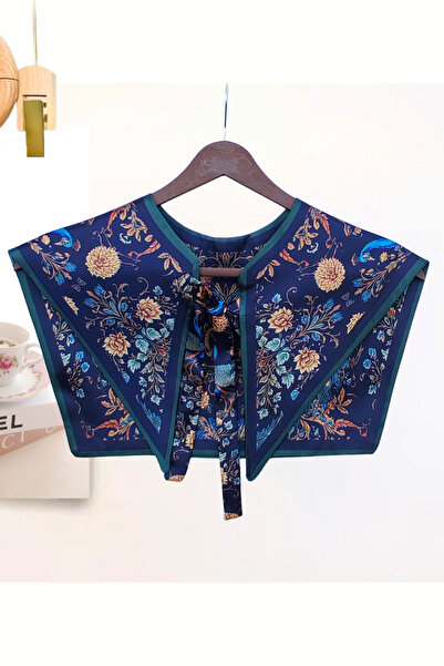 nurfemina Peacock and Tropical Leaf Patterned Luxury Shoulder Shawl |   Peaco...