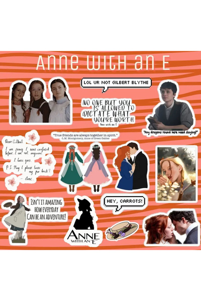 Clementine Jewellery Anne With An E Sticker Seti | Laptop Notebook Telefon Et...