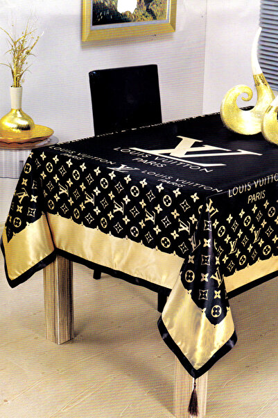 Marcalanya Luxury Design Satin Tablecloth Digital Printing 160*220 cm Rectang...