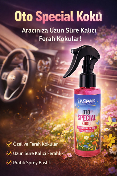Sprey Oto Kokusu Anında Ferahlık Uzun Süre Kalıcı Special 100 ML