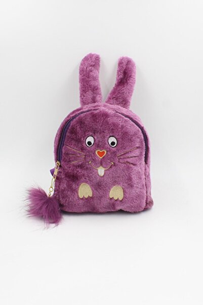Meryem Çanta حقيبة ظهر للأطفال على شكل أرنب من القطيفة