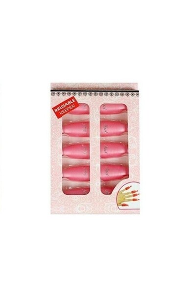 GIRLS CORNER Clipsuri din plastic pentru inlaturare gel sau acryl, roz