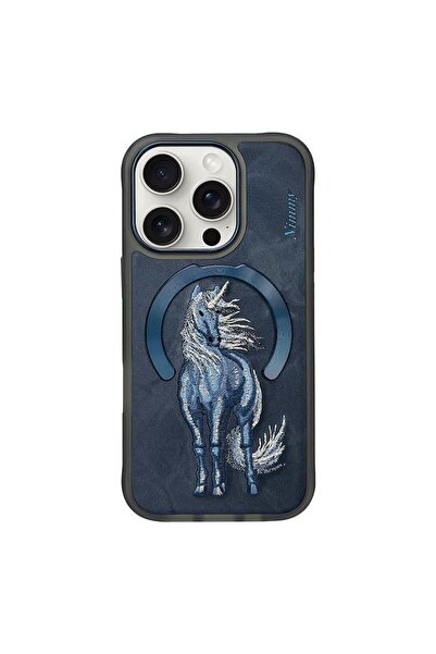 Nimmy Compatible with iPhone 15 |   3D Real Embroidered Unicorn Pattern Case ...