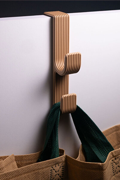 OVERMAX Minimal Kapı Arkası Askı - Çok Amaçlı Askılık - KAHVE