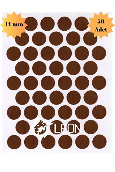 Mobilyap Leon Yapışkanlı Vida Tapası Tıpası Vida Kapatıcı Kapağı (50 Adet) Ko...