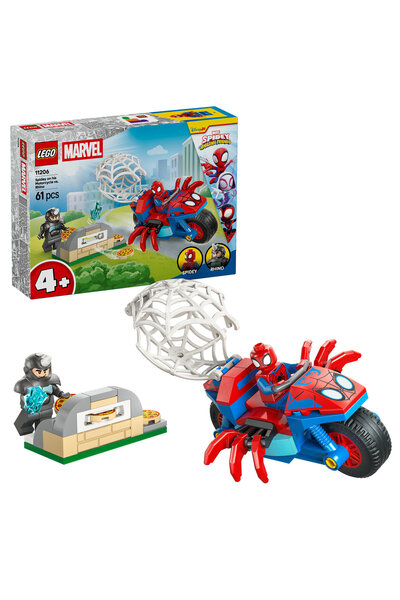 LEGO Ο Σπάιντι με τη μοτοσικλέτα εναντίον του Ρινόκερου