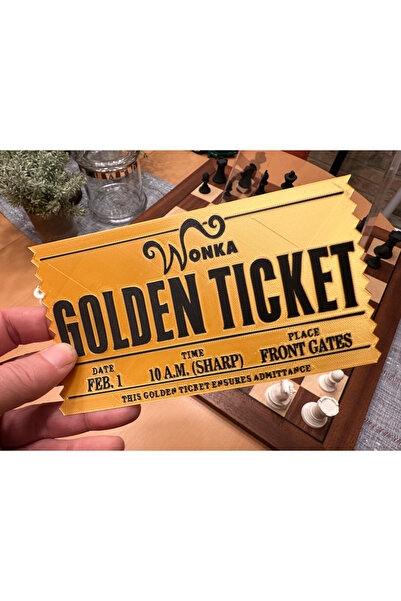 ATOLYETASBAHCE Willy Wonka Altın Bilet-Çarlinin Çikolata Fabrikası