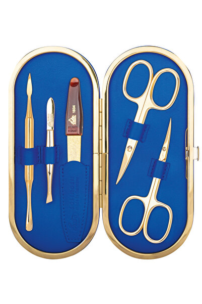 Solingen Erbe Altın Kaplama Tırnak-Nanikür ve Kütikül Makası Seti 5 parça-9965