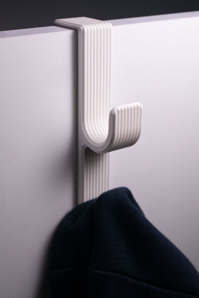 OVERMAX Minimal Kapı Arkası Askı - Çok Amaçlı Askılık - Beyaz