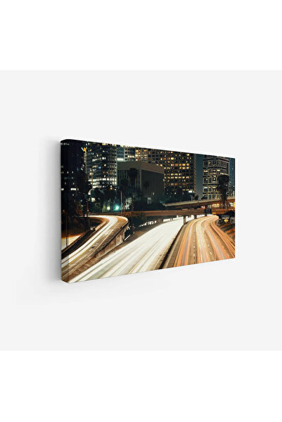 Tajridhome لوحة منظر ليلي - مدينة حديثة - أضواء متلألئة - ديناميكي - لوحات فن...