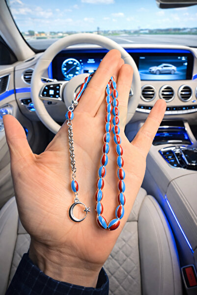 A-STİL TAKI Men's Gift Box Wrist-Length Heavy String Crescent and Full Moon T...