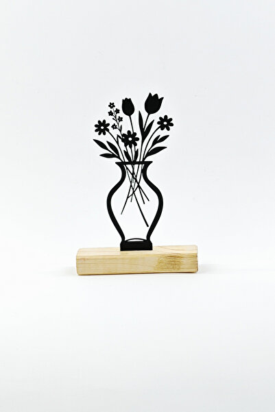 ChillOutlet Furniture decoration Flower vase Black 14x21.5 cm