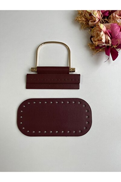 zg hobi aksesuar مجموعة حقائب محبوكة من الجلد الصناعي - طقم محبوك للحبل والقا...