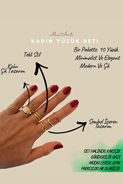 MioArt Adjustable Set Ring Combination