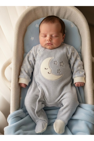 Kids Kadife kumaş bebek tulum